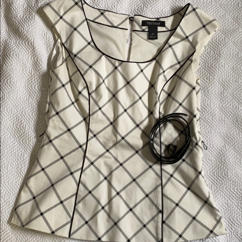 COPY - Beautiful Cream & White Top